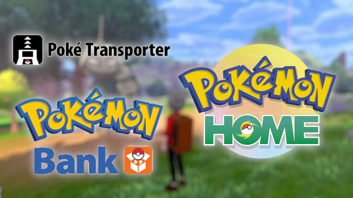 Pokémon Bank, Transporter and Home logos