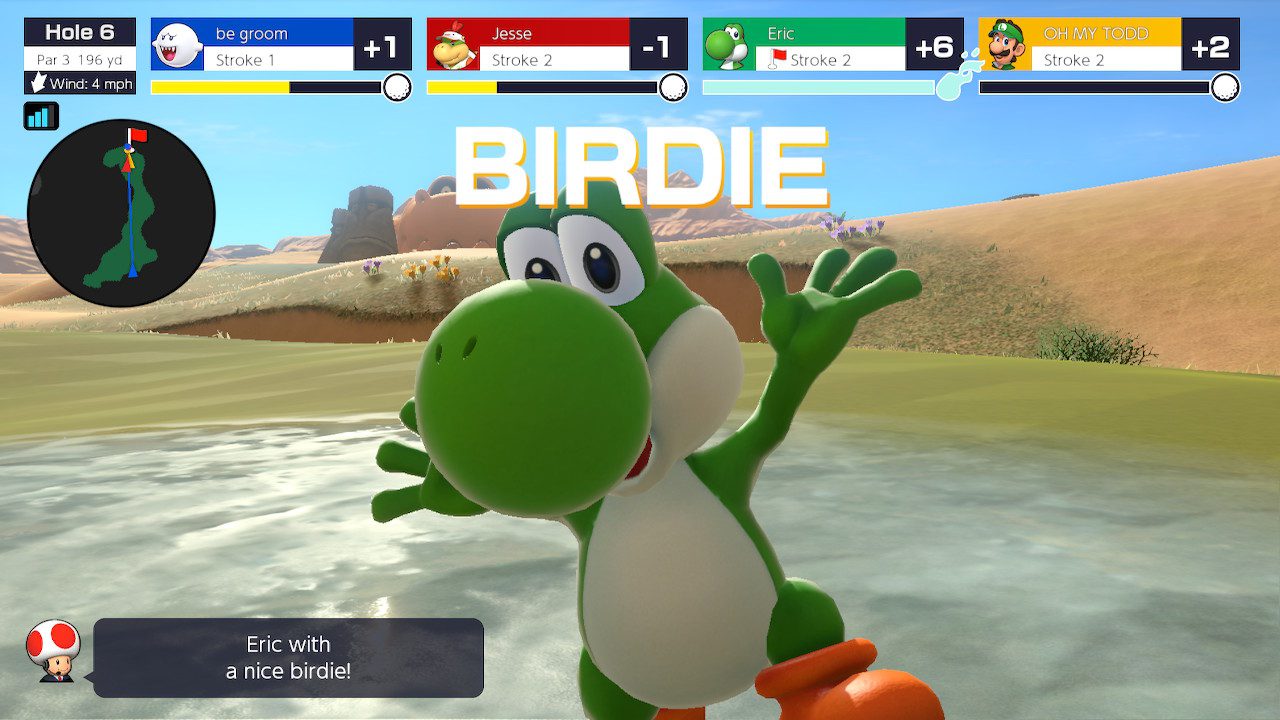 Yoshi in Mario Golf: Super Rush