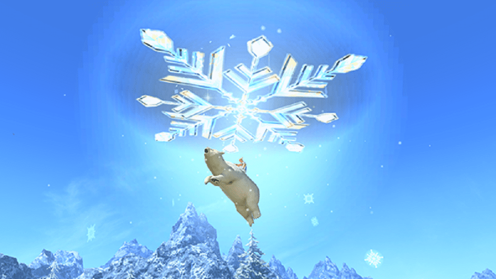 flying polar bear mount