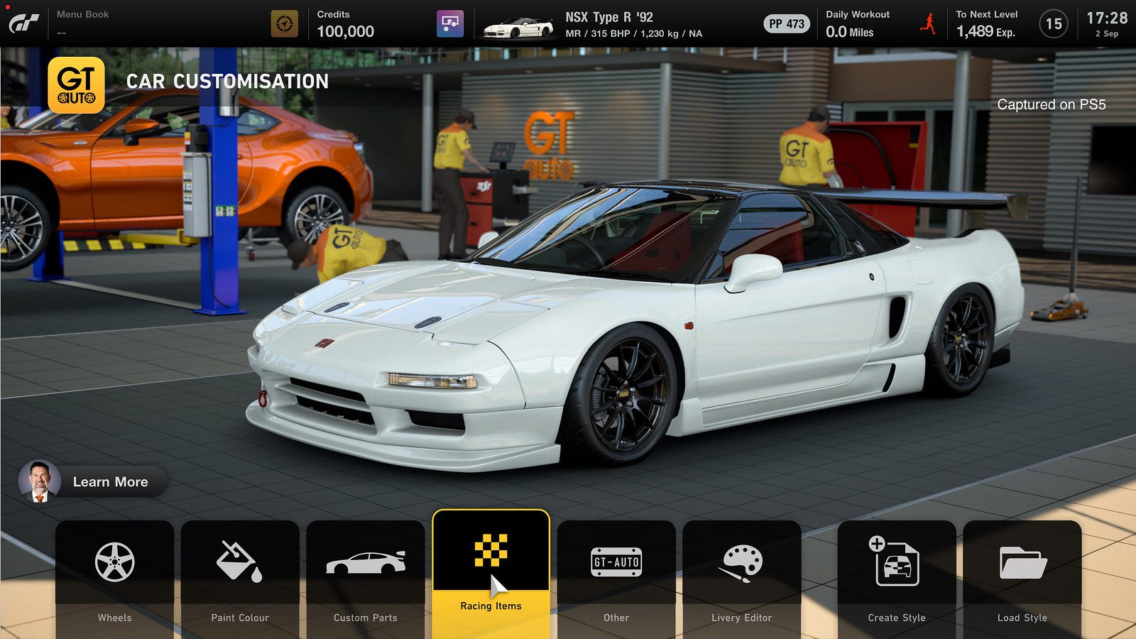 Customizing an NSX Type R '92 in Gran Turismo 7