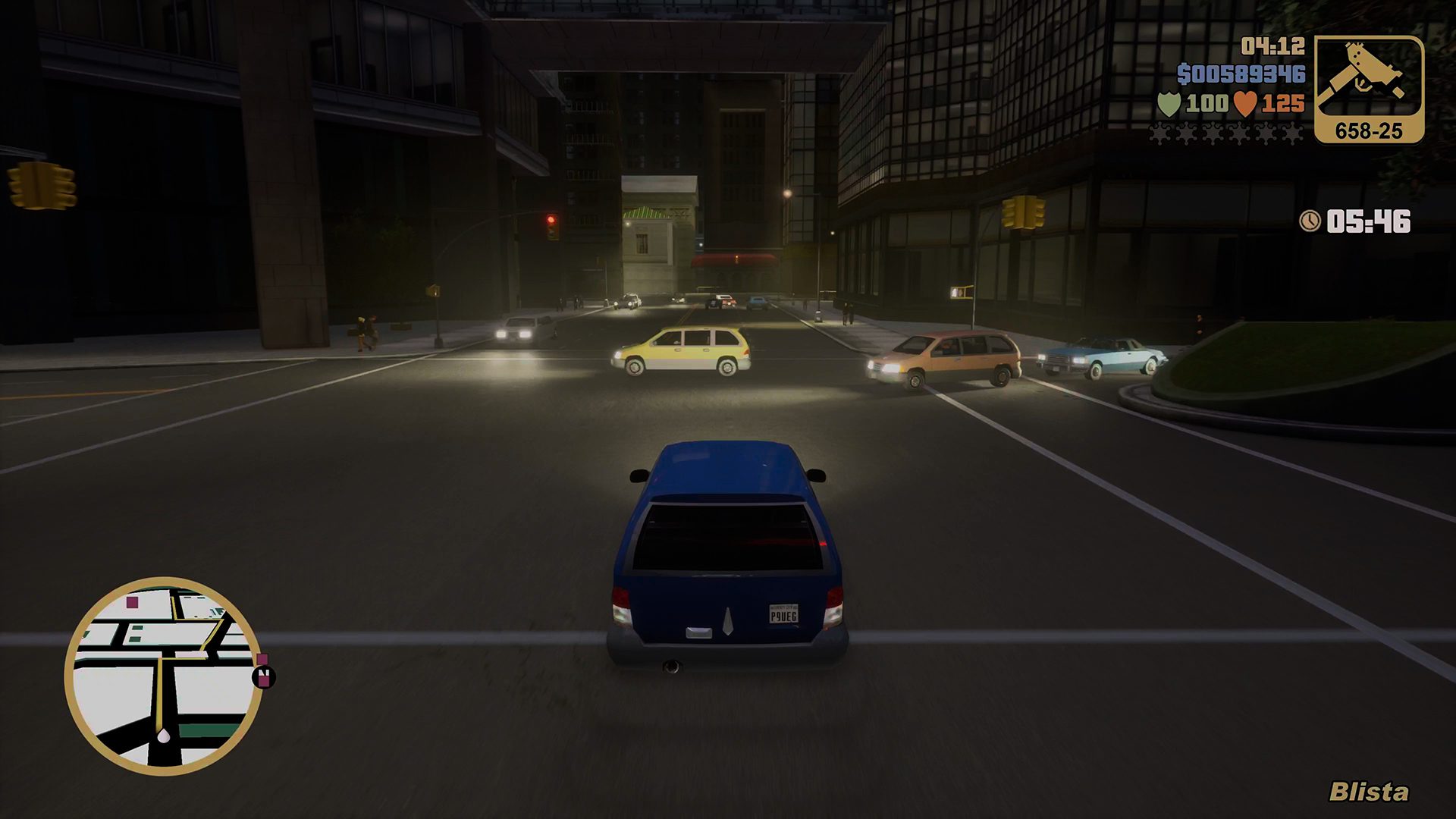 Driving a car in Grand Theft Auto III: Definitive Edition