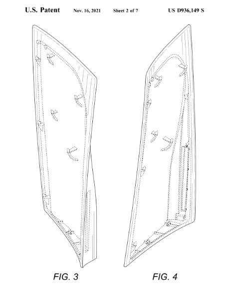 PS5 faceplate patent schematic