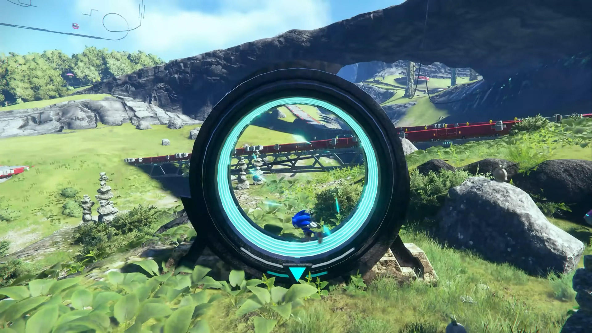 Sonic Frontiers gameplay radar wheel