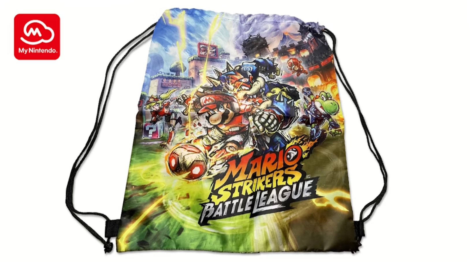 Mario Strikers drawstring bag