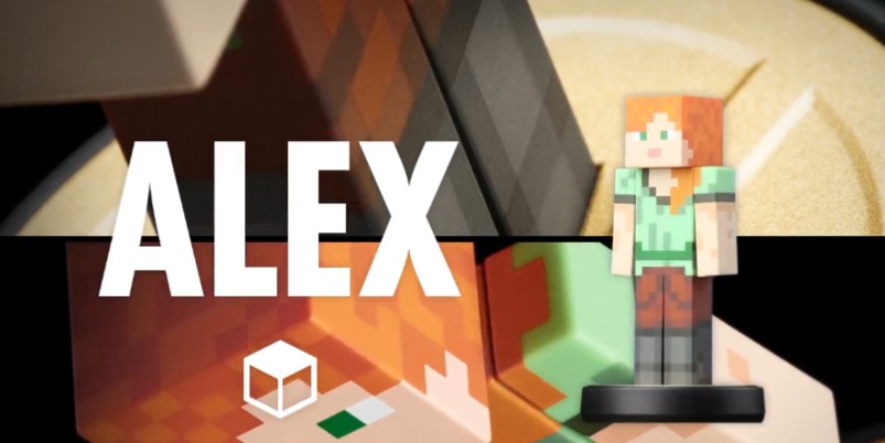 Steve and Alex Minecraft amiibo