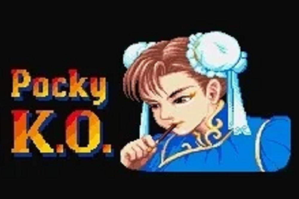 pocky street fighter ii glico capcom