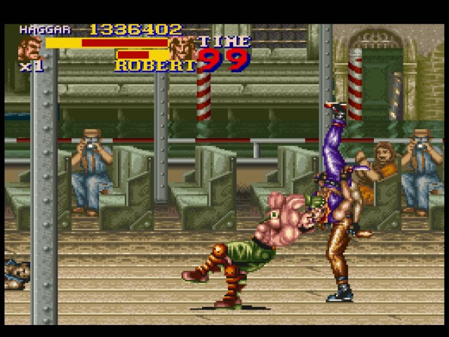 Final Fight 2 Mike Haggar Suplex