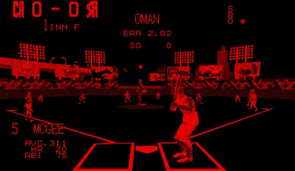 Virtual Boy Virtual League Baseball Batting