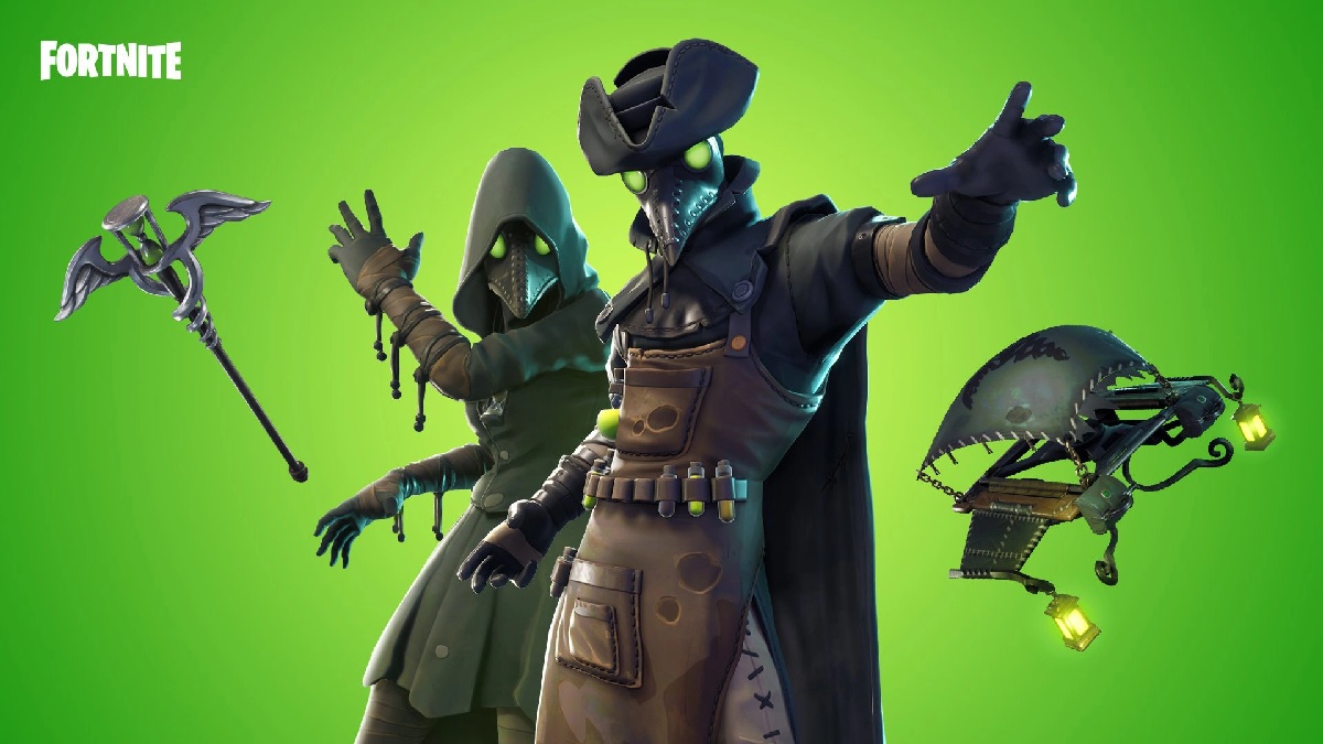 fortnite scourge plague dlc skin covid-19