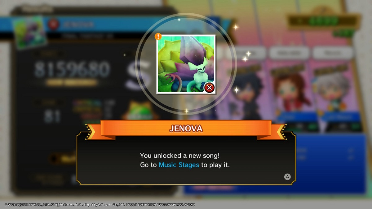 Unlock new songs in Theatrhythm Final Bar Line