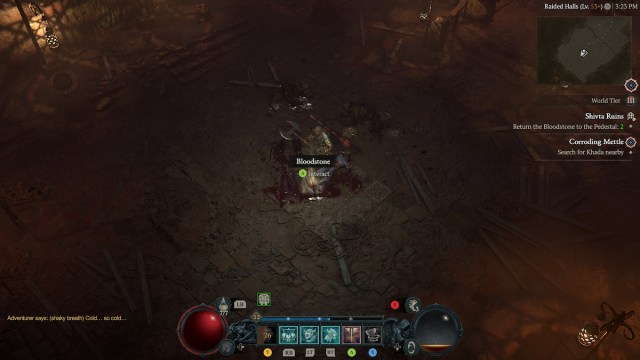 Bloodstone in Shivta Dungeon in Diablo 4