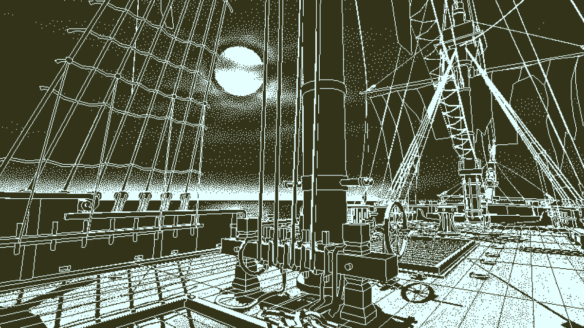 The Obra Dinn's main area