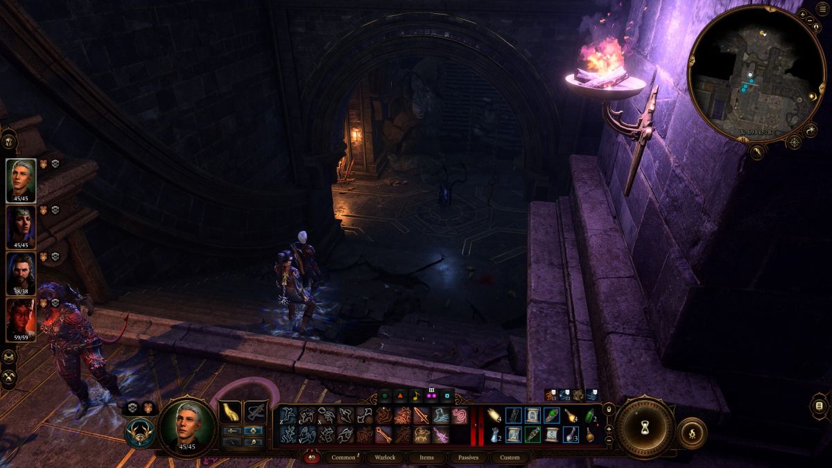 Baldur's Gate 3 Displacer beast in Gauntlet of Shar