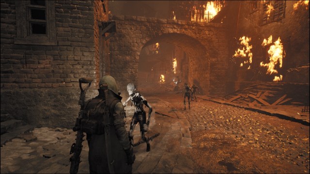 Burning enemies in Remnant 2.