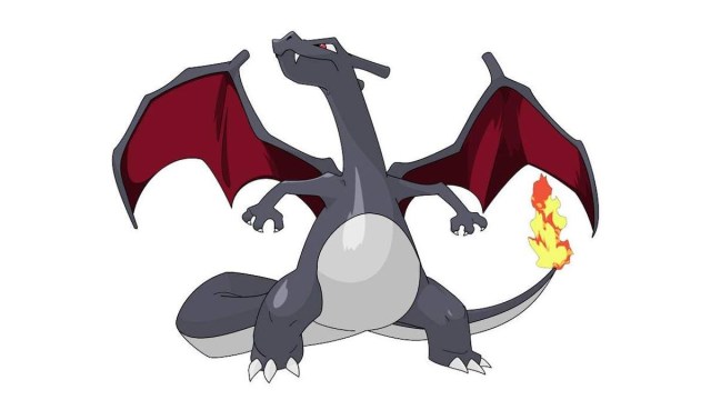 Shiny Charizard in Pokemon.