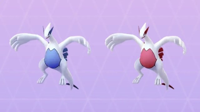 Shiny Lugia in Pokemon Go. 