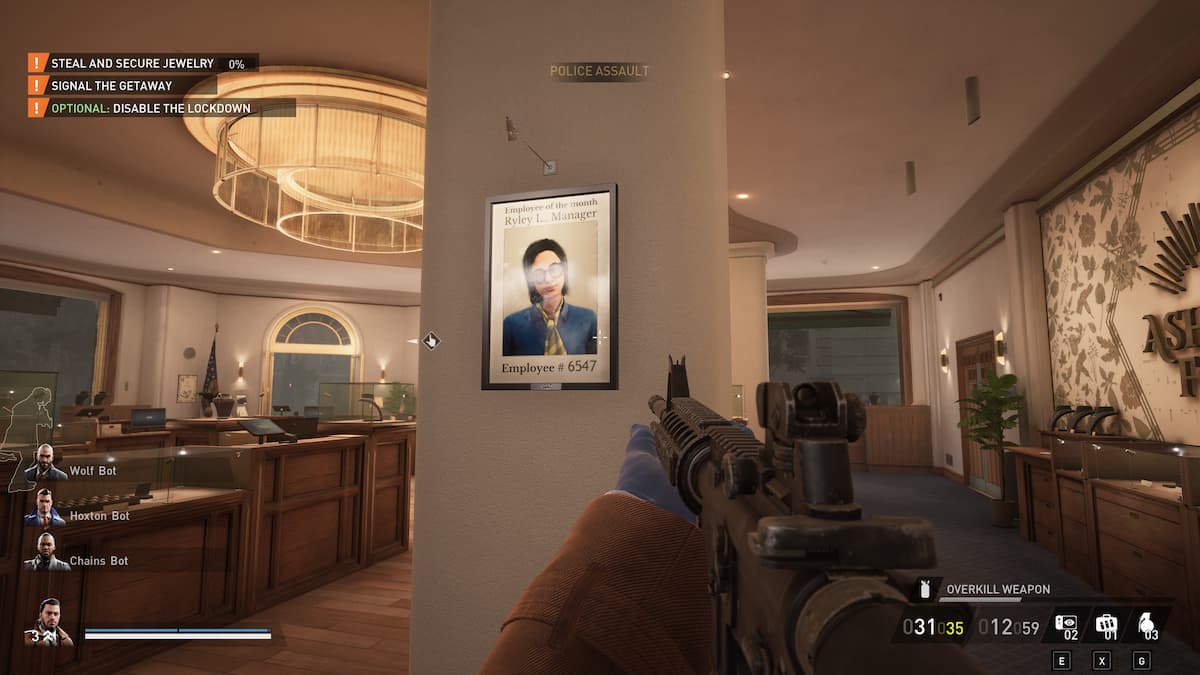 Employee of the Month in Dirty Heist in Payday 3