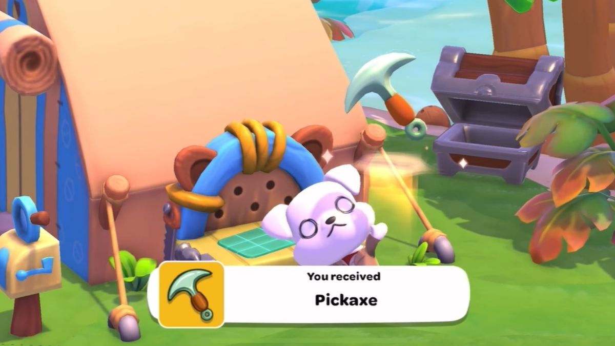 Pickaxe in Hello Kitty Island Adventure