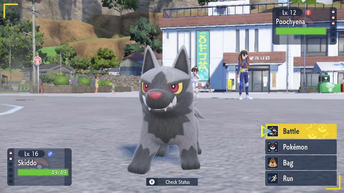 Poochyena level scaling in Pokemon Scarlet Violet The Teal Mask