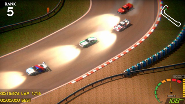 An isometric screenshot of a Super Woden GP 2 event.