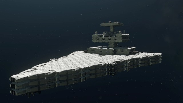 Imperial Star Destroyer in Starfield.