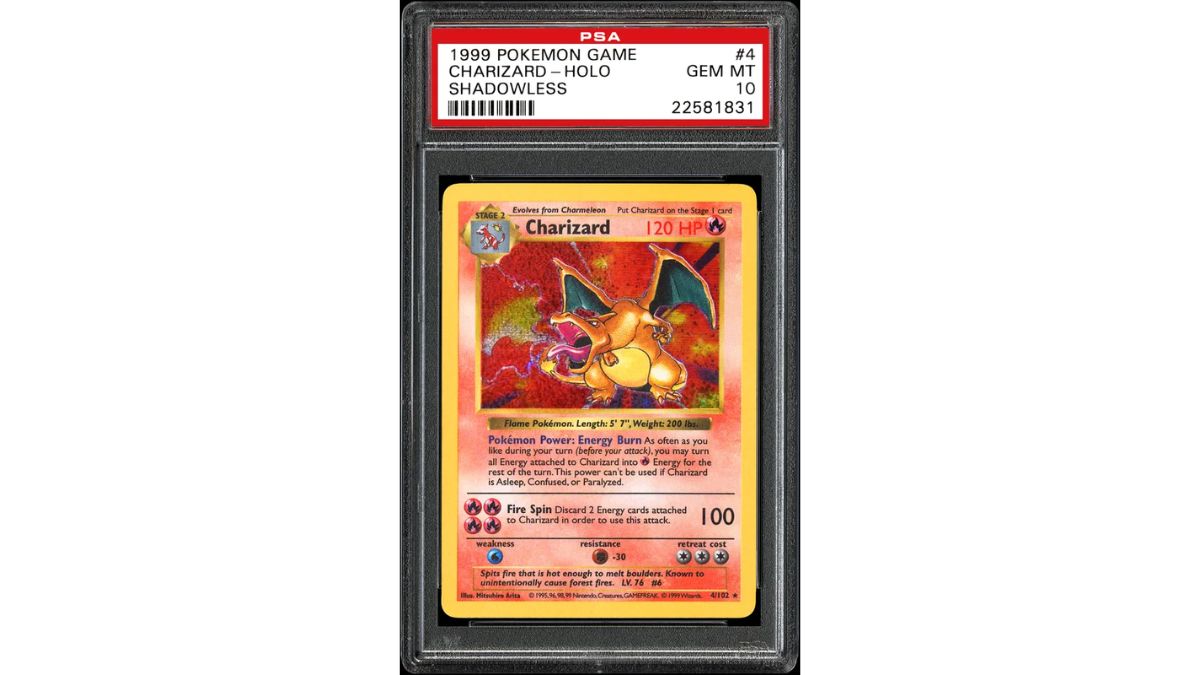 psa shadowless charizard rarest pokemon cards