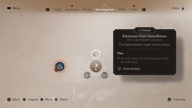 All Assassin's Creed Mirage Khurasan Gate Guardhouse Investigation clues