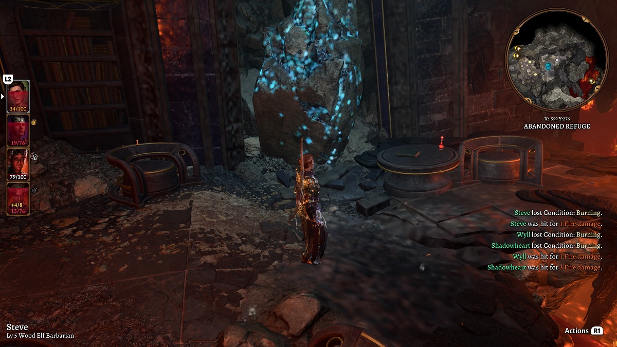 Baldur's Gate 3 Mithril Ore in the abandoned refuge