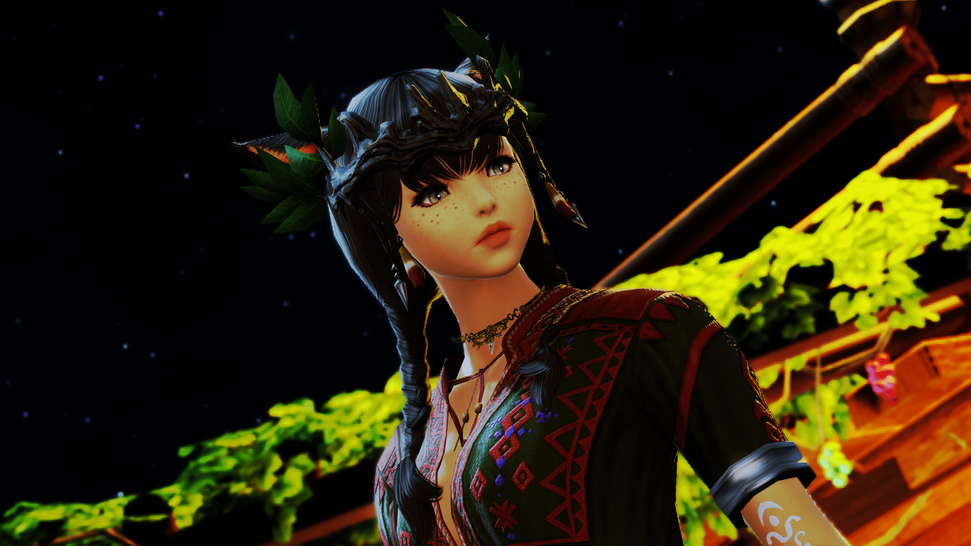 A Miqote example of how to use lighting in Gpose by tweaking settings in our tips and tricks