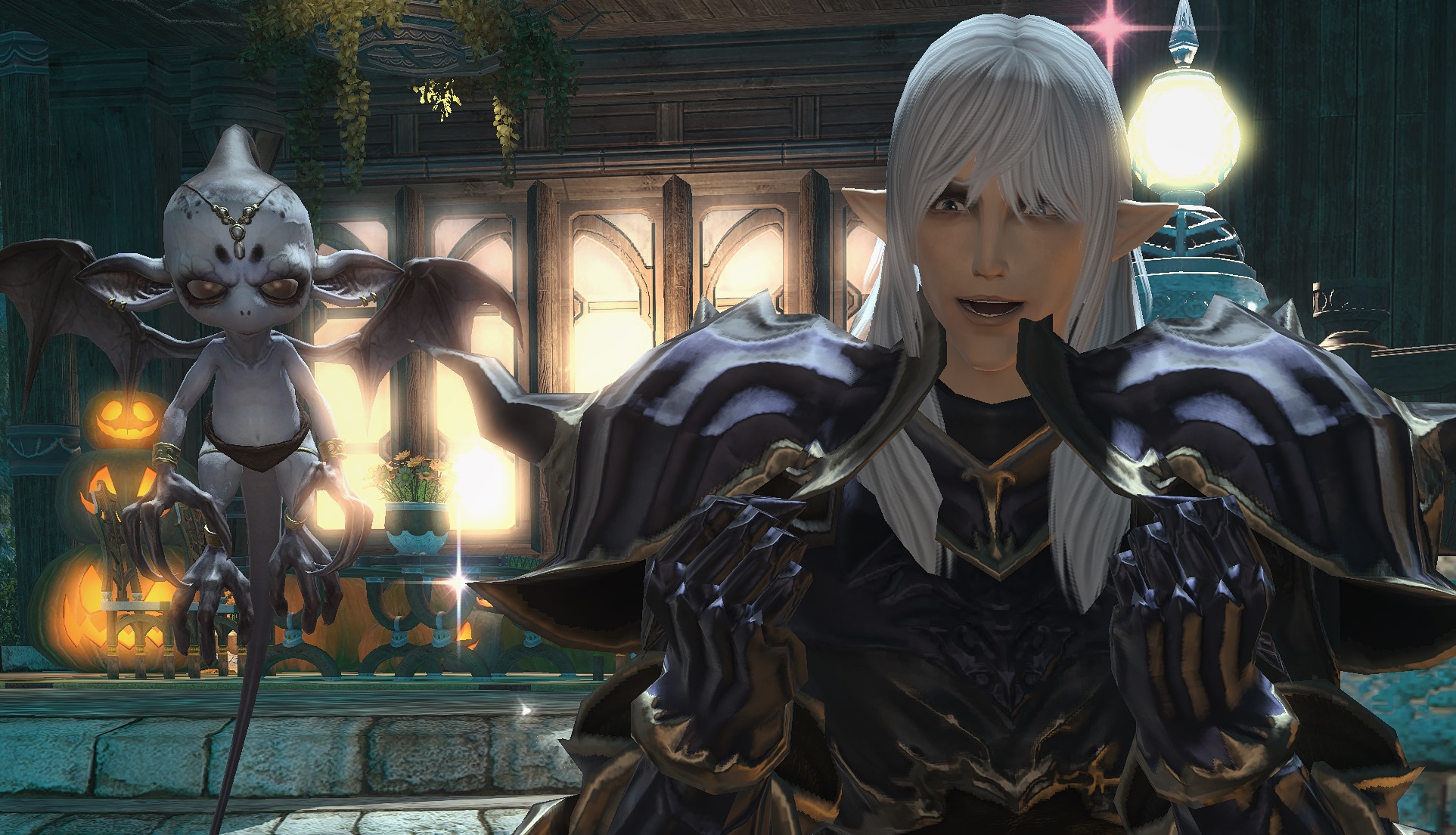 Estinien in this year's All Saints Wake Halloween Event, you can turn into NPCs like him in the Sneaky Hollow