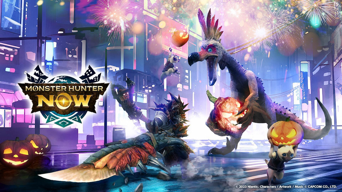 Halloween Event Banner in Monster Hunter Now