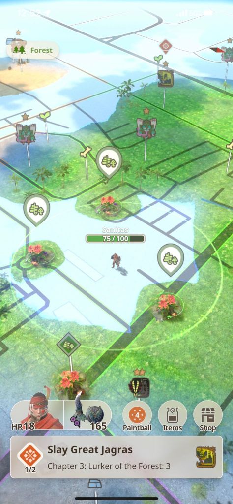 Points of interest in Monster Hunter Now