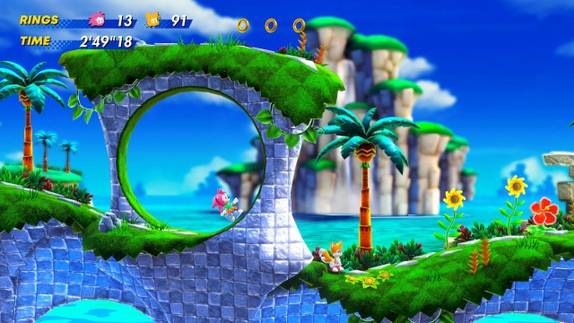 Co-op play in Sonic Superstars