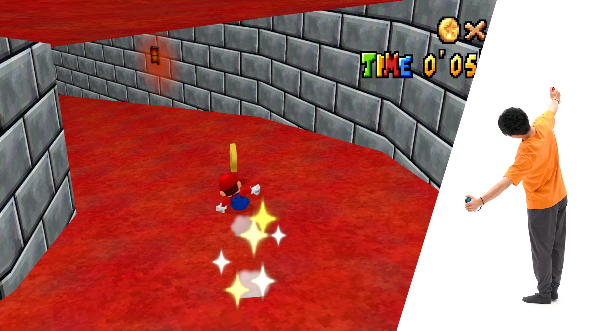 WarioWare Move It has a Super Mario 64 mini-game in it