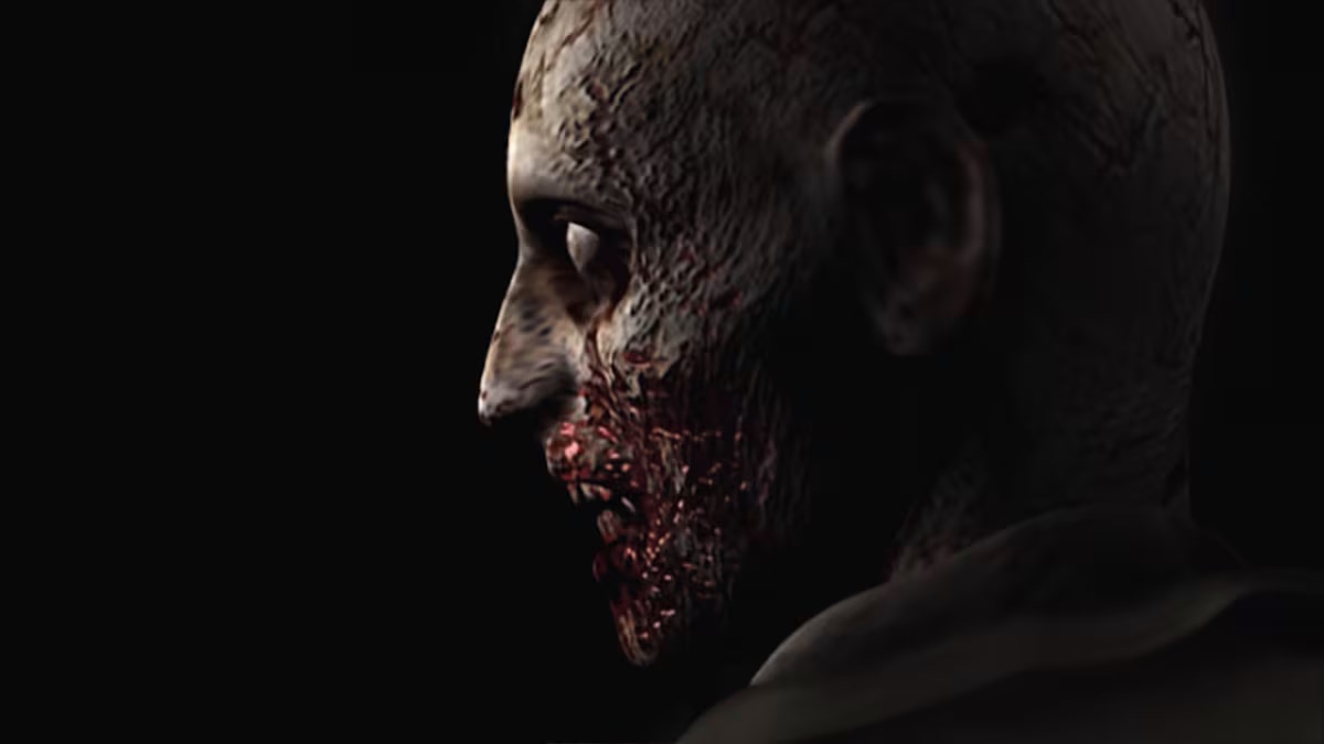 The first zombie we see in Resident Evil