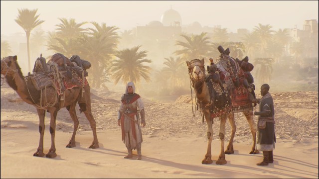 Camels in Assassin's Creed Mirage.