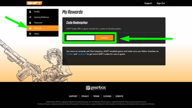 How to redeem Borderlands Shift codes