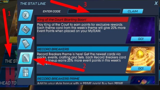 How to redeem codes in NBA 2K Mobile