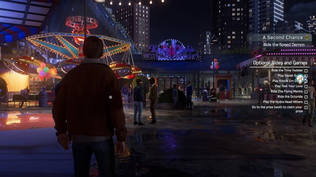 Peter Parker at the Park of Coney Island in Spider-Man 2.