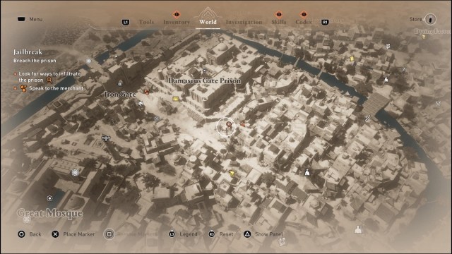 Rebels location in Assassin's Creed Mirage.