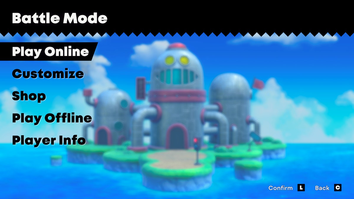 Sonic Superstars have online multiplayer battle mode menu