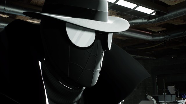 Noir suit in Spider-Man 2.