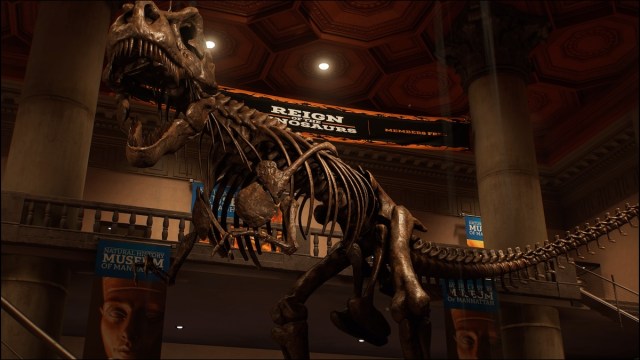 T-Rex in museum in Spider-Man 2. 