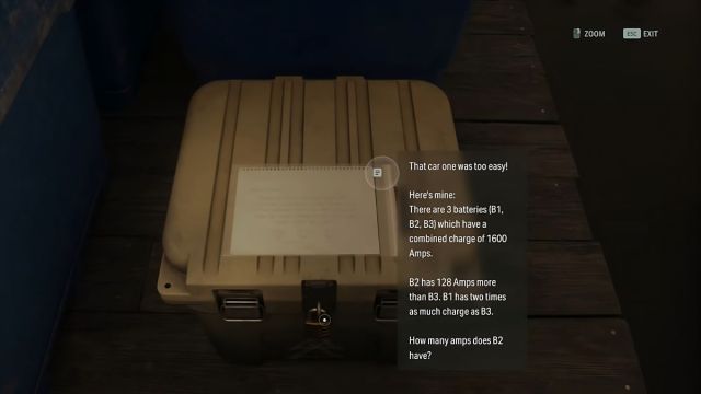 Alan Wake 2 Battery Amps Cult Stash puzzle solution.