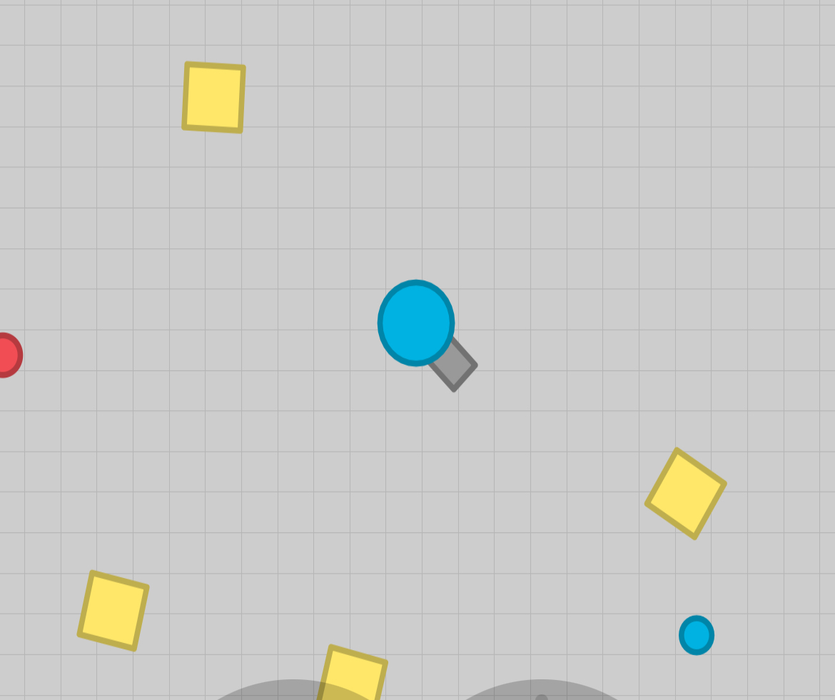 Screenshot of Diep.io gameplay