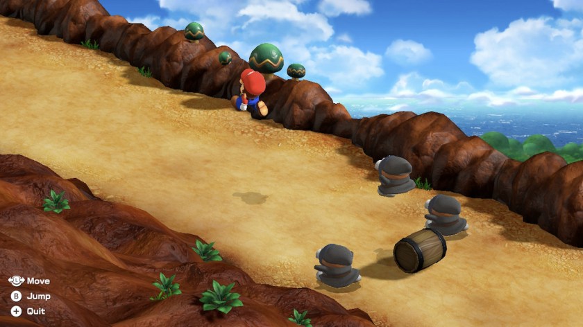 Booster Hill minigame in Super Mario RPG