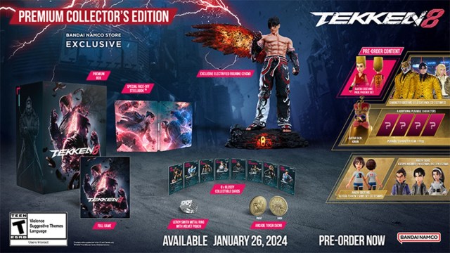 Tekken 8 Collector's Edition includes a Steelbook and a cool figure.