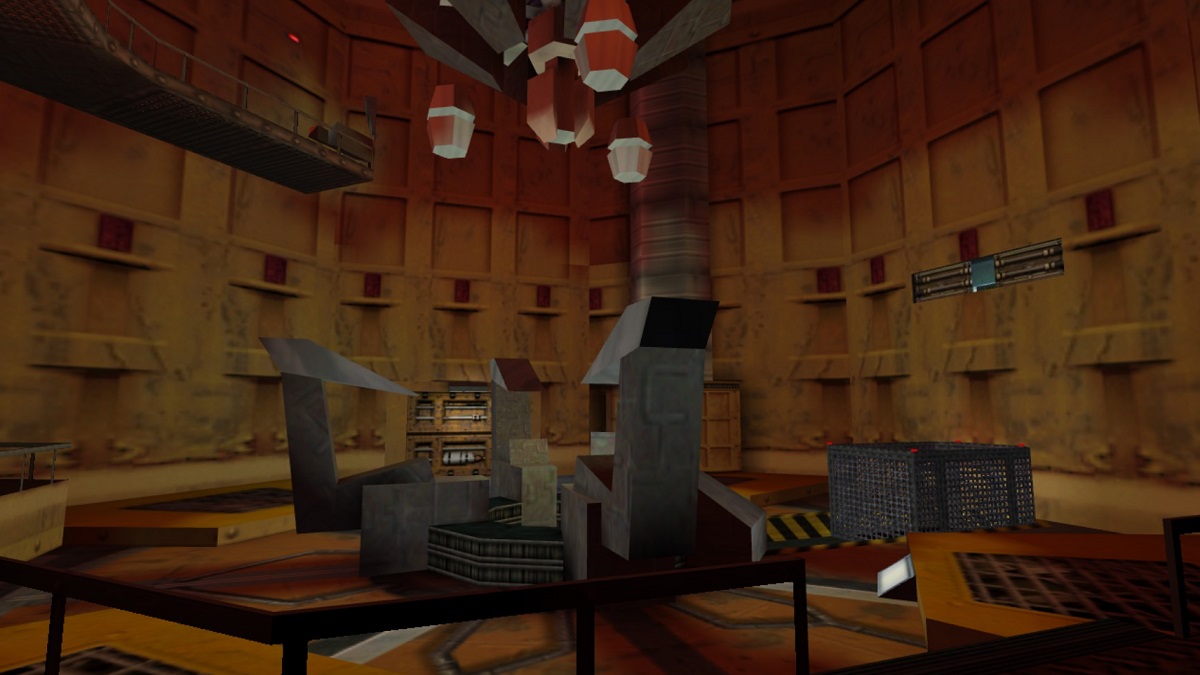 Half-Life: the interior of the test chamber.