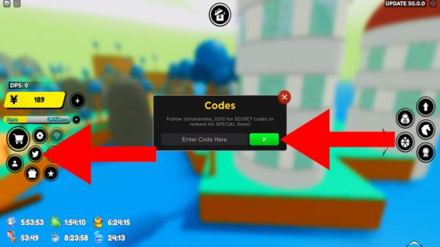 How to redeem codes for Anime Fighters Simulator