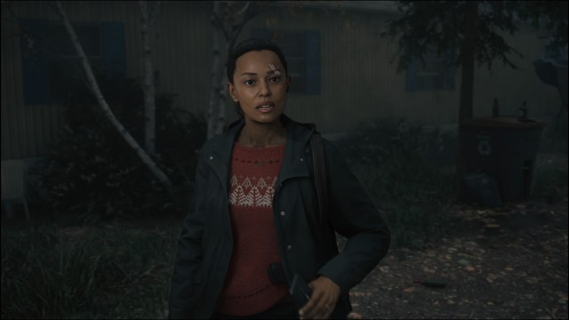 Saga Anderson in Watery in Alan Wake 2.